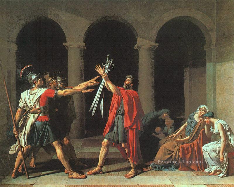 Le serment des Horaces cgf néoclassicisme Jacques Louis David Peintures à l'huile